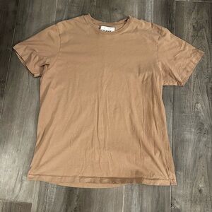 Frame Denim Beige Short Sleeve Tee